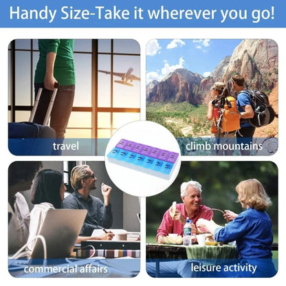 Premuim Portable Weekly Pill Organizer