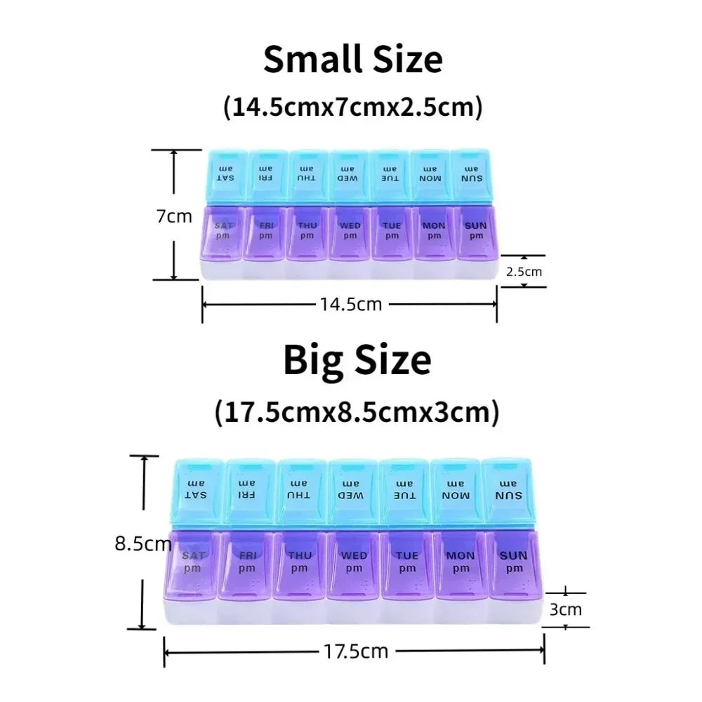 Premuim Portable Weekly Pill Organizer