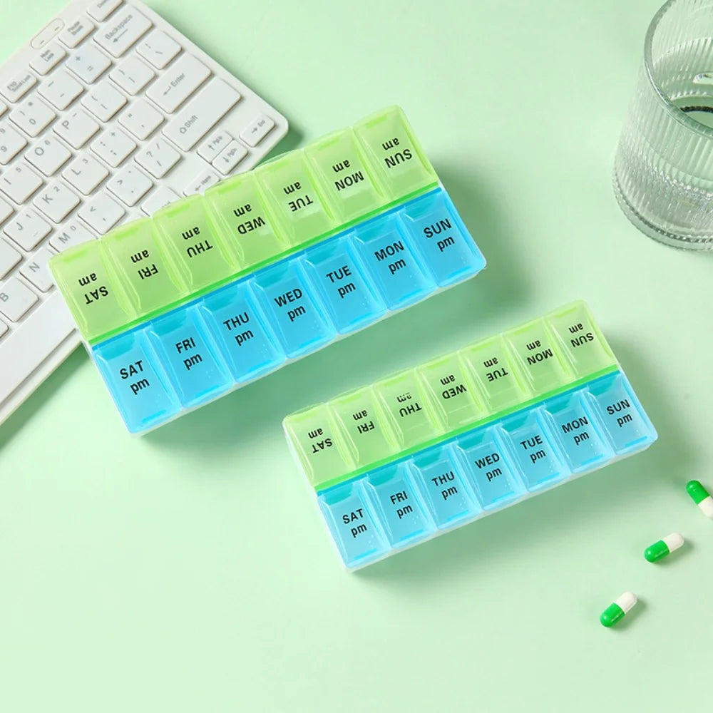 Premuim Portable Weekly Pill Organizer