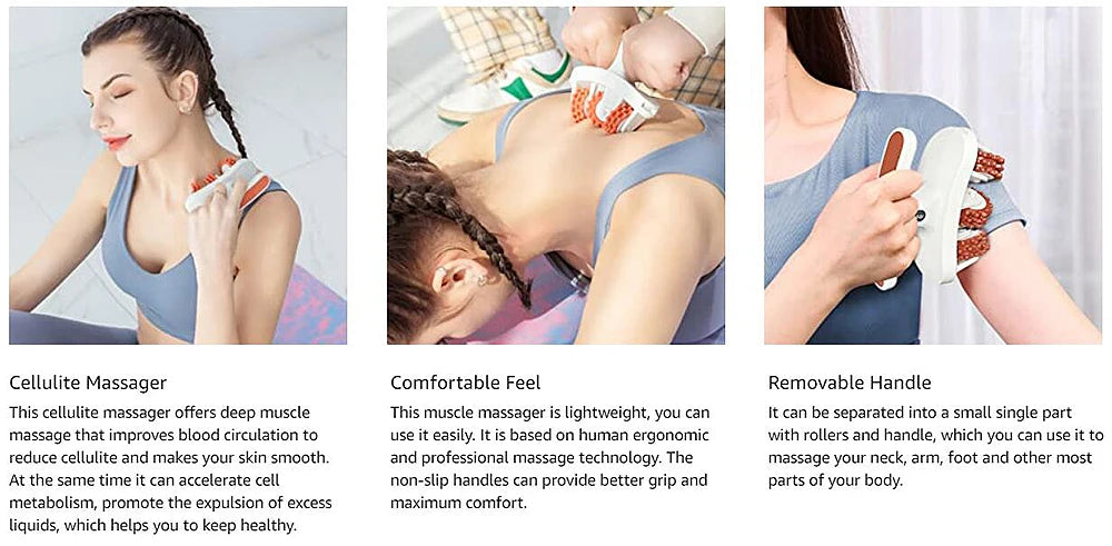 Cellulite Massager Manual Muscle Massager Roller