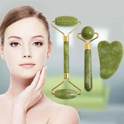 Natural Jade Roller Face Gua Sha Natural Stone