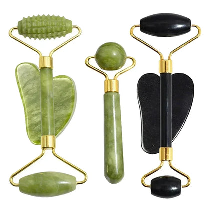 Natural Jade Roller Face Gua Sha Natural Stone