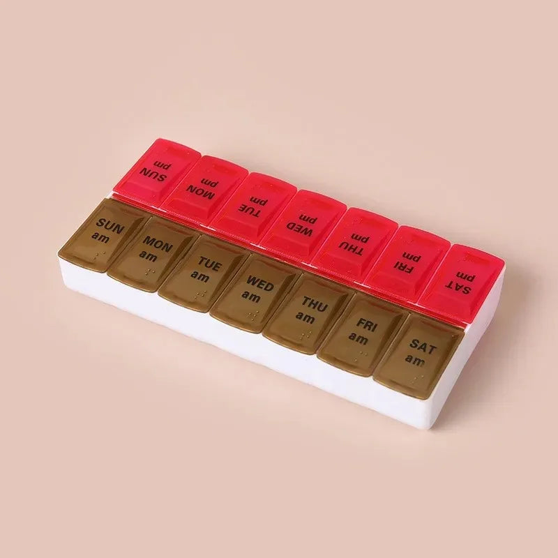 Premuim Portable Weekly Pill Organizer