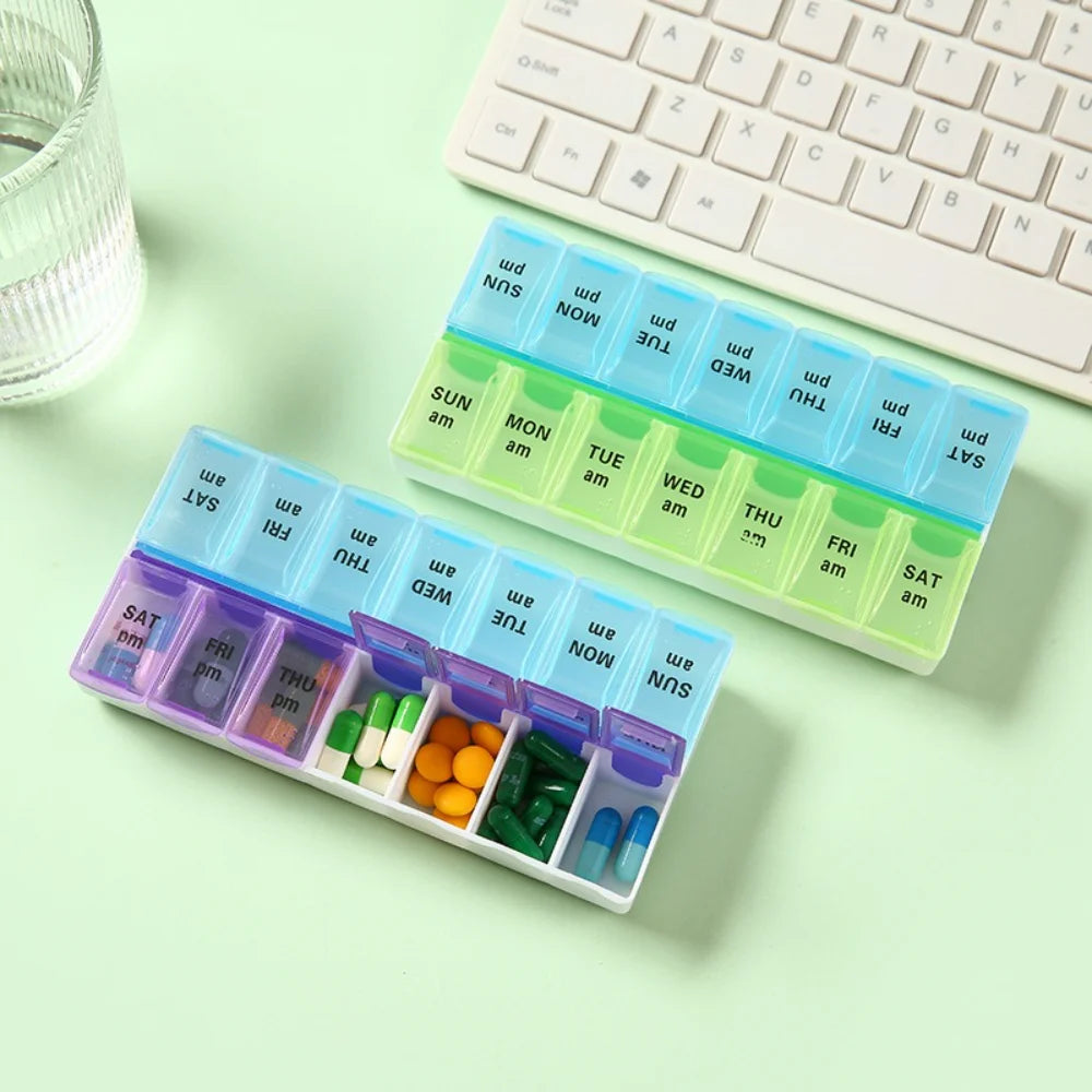 Premuim Portable Weekly Pill Organizer