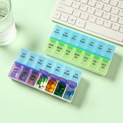 Premuim Portable Weekly Pill Organizer