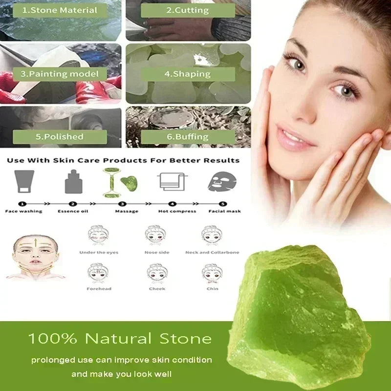Natural Jade Roller Face Gua Sha Natural Stone